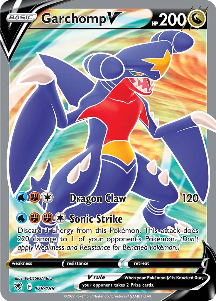 Garchomp V (178/189) [Sword & Shield: Astral Radiance] | Black Swamp Games