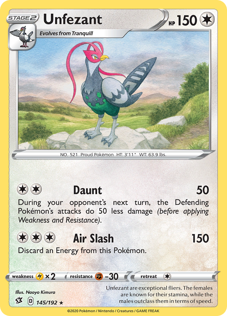 pokemon unfezant card Shiny ex 1 Uncommon Retreat cost Unfezant Cards | Dex -