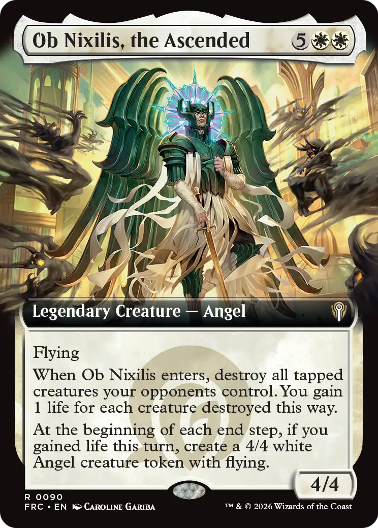 Ob Nixilis, the Ascended (Extended Art) [Reality Fracture Commander] | Black Swamp Games