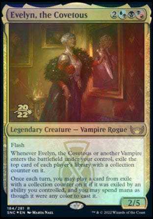 Evelyn, the Covetous [Streets of New Capenna Prerelease Promos] | Black Swamp Games