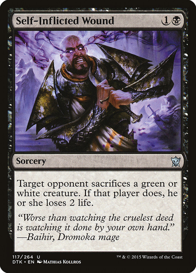 Self-Inflicted Wound [Dragons of Tarkir] | Black Swamp Games