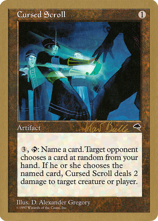 Cursed Scroll (Kai Budde) [World Championship Decks 1999] | Black Swamp Games