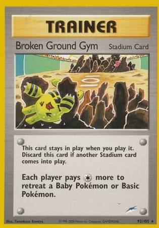 Broken Ground Gym (92/105) [Neo Destiny Unlimited] | Black Swamp Games