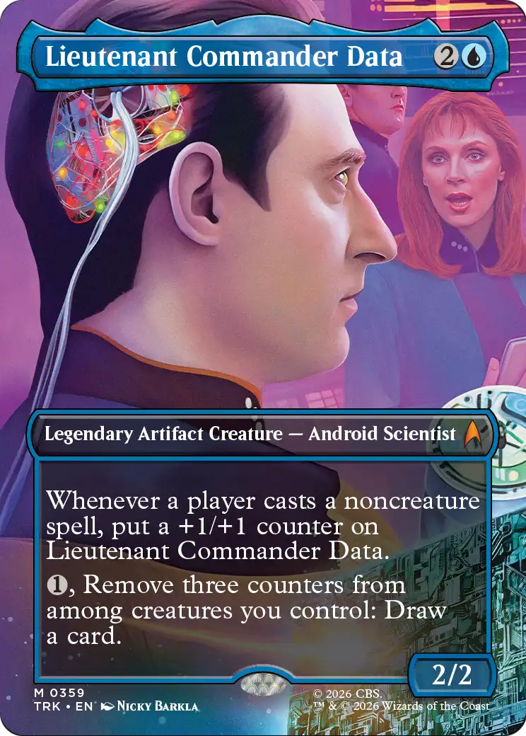 Lieutenant Commander Data (Borderless) [Star Trek] | Black Swamp Games