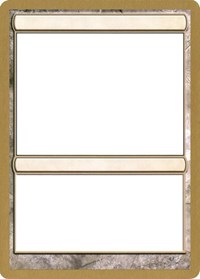 2004 World Championship Blank Card [World Championship Decks 2004] | Black Swamp Games