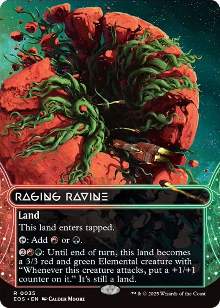 Raging Ravine (0035) (Borderless) [Edge of Eternities: Stellar Sights] | Black Swamp Games