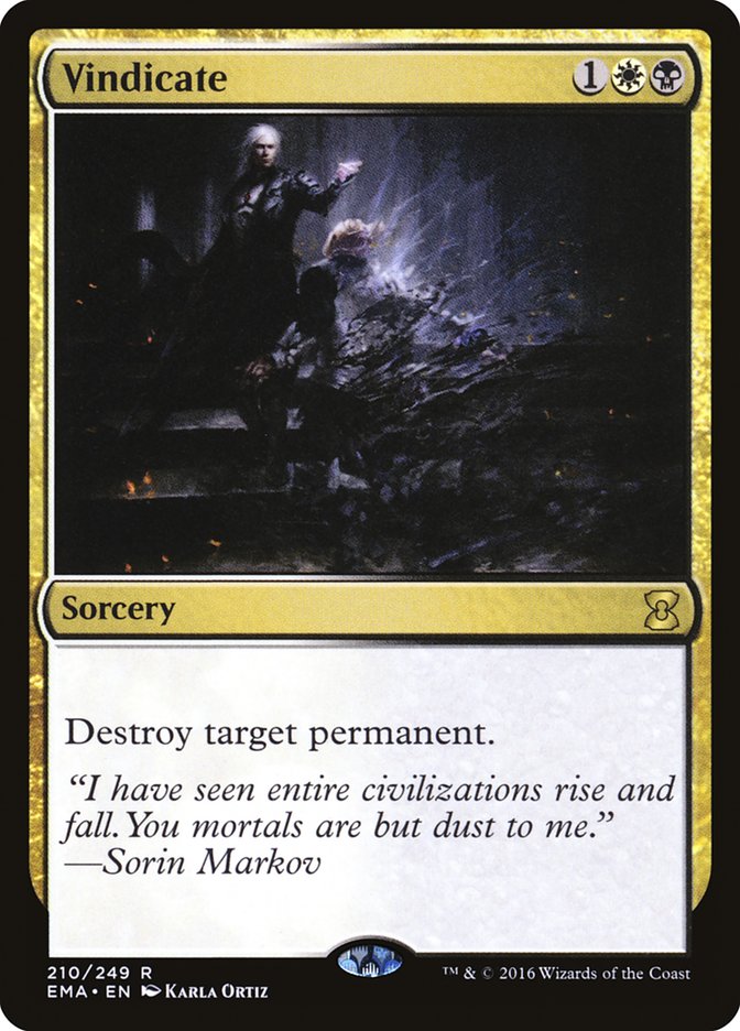 Vindicate [Eternal Masters] | Black Swamp Games
