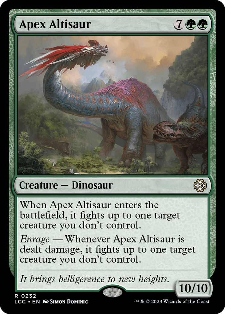 Apex Altisaur [The Lost Caverns of Ixalan Commander] | Black Swamp Games