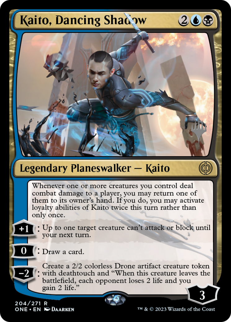 Kaito, Dancing Shadow (Promo Pack) [Phyrexia: All Will Be One Promos] | Black Swamp Games