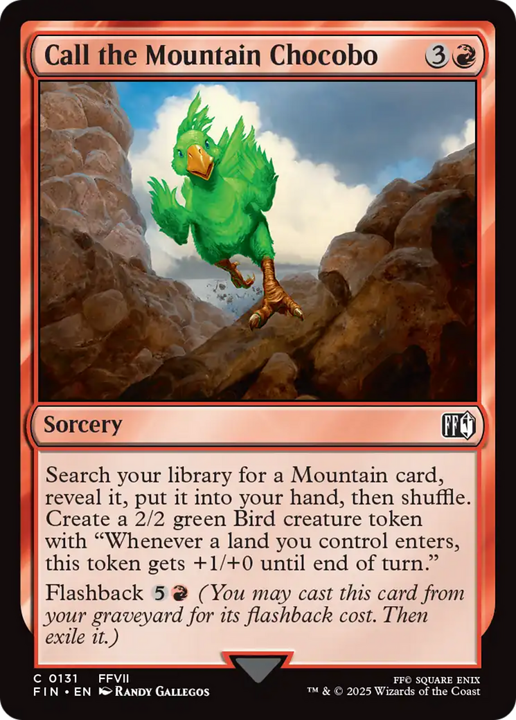 Call the Mountain Chocobo [FINAL FANTASY] | Black Swamp Games