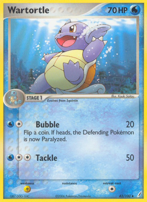 Wartortle (42/100) [EX: Crystal Guardians] | Black Swamp Games