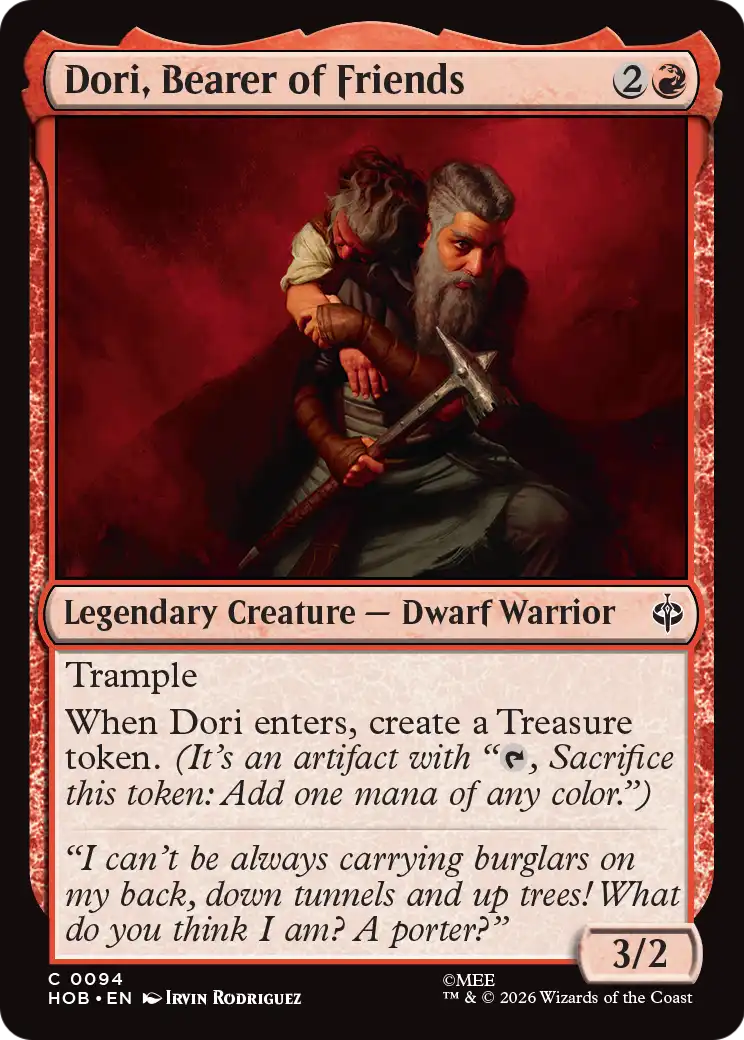 Dori, Bearer of Friends [The Hobbit] | Black Swamp Games