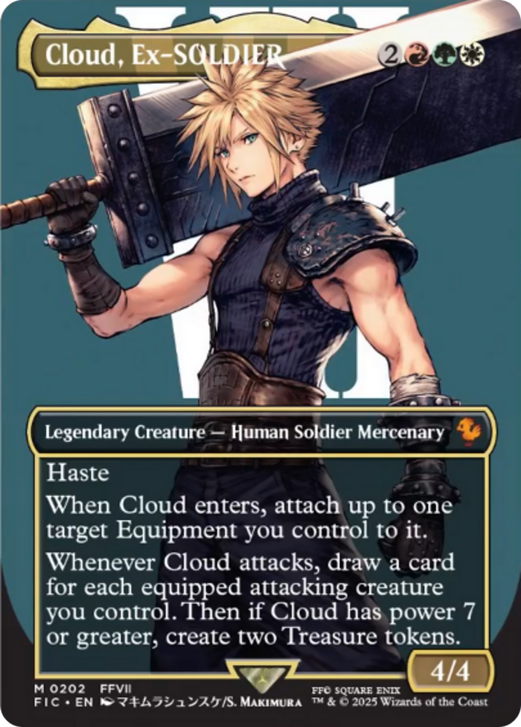 Cloud, Ex-SOLDIER (Borderless) [FINAL FANTASY Commander] | Black Swamp Games