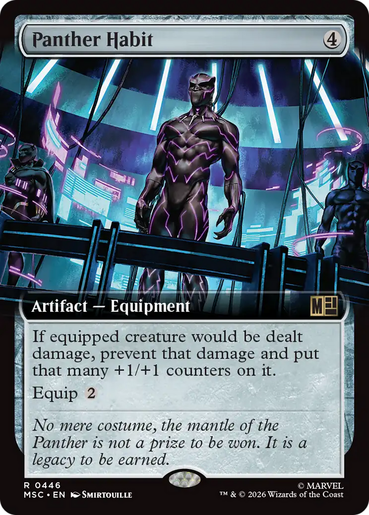 Panther Habit (Extended Art) [Marvel Super Heroes Commander] | Black Swamp Games