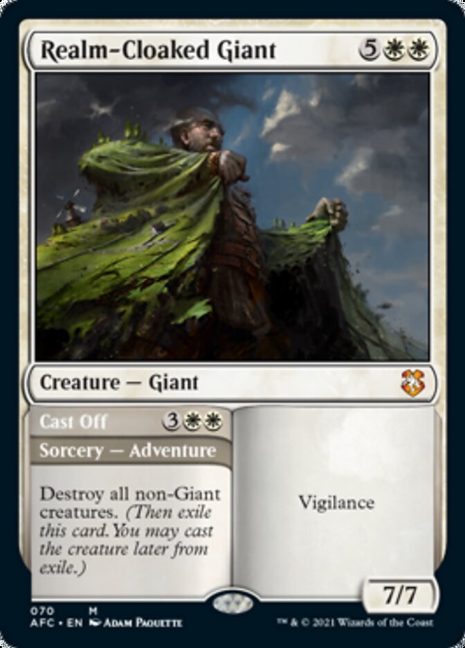 Realm-Cloaked Giant // Cast Off [Dungeons & Dragons: Adventures in the Forgotten Realms Commander] | Black Swamp Games