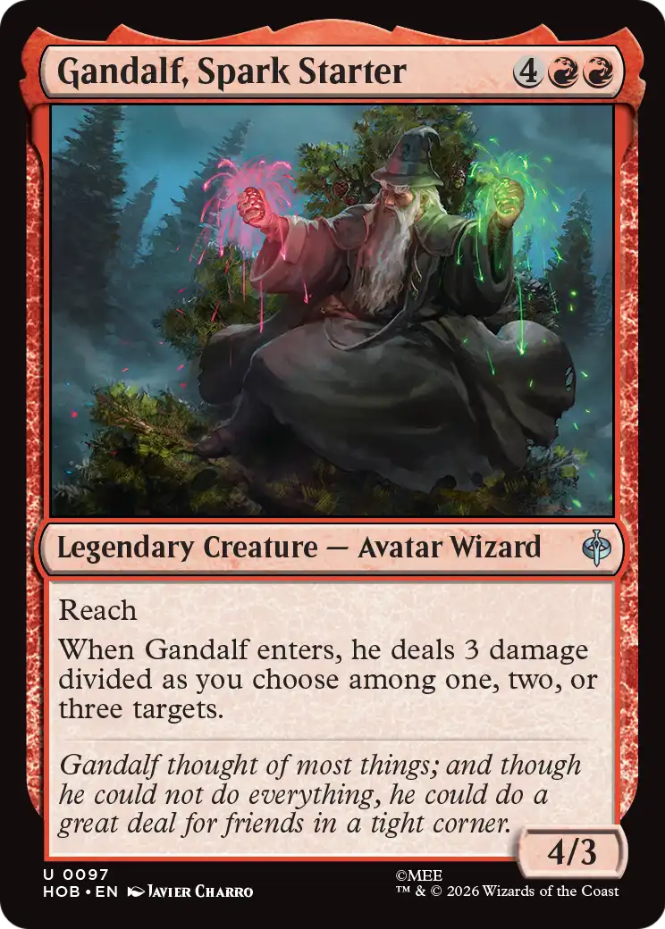 Gandalf, Spark Starter [The Hobbit] | Black Swamp Games
