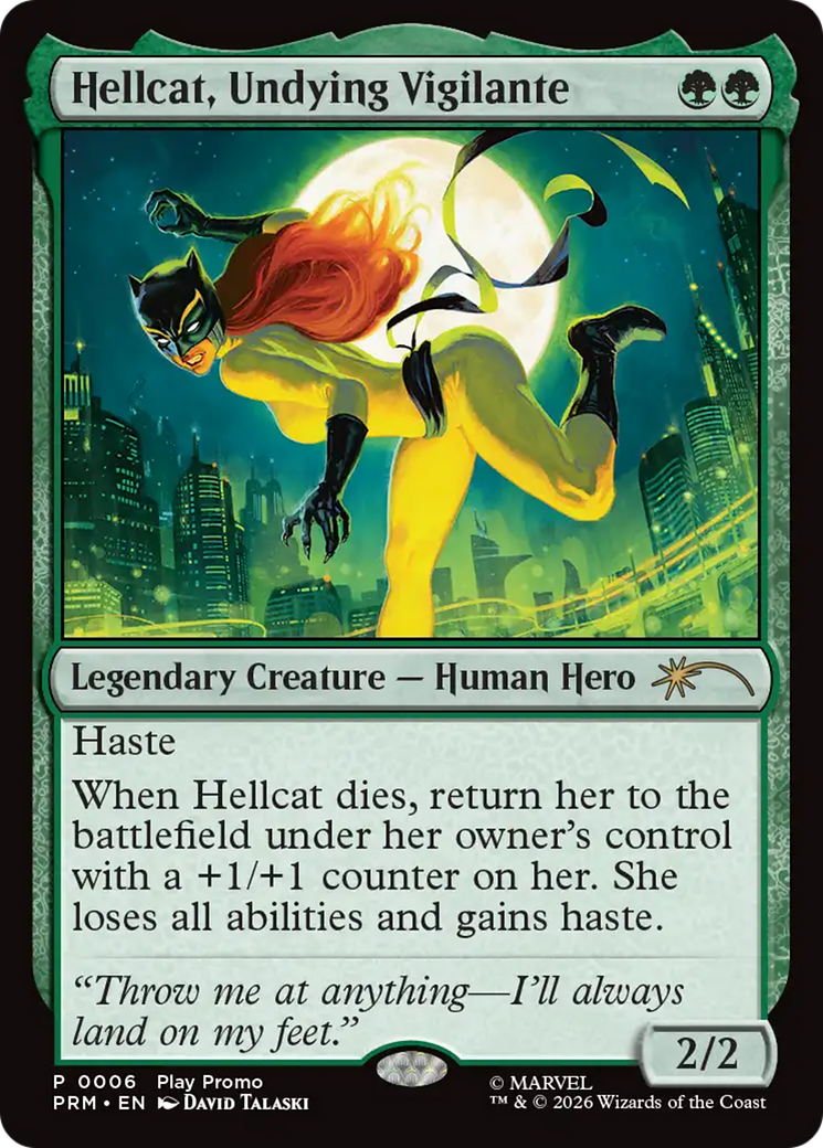 Hellcat, Undying Vigilante [Standard Showdown Promos] | Black Swamp Games