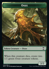 Ooze (026) // Treasure (015) Double-Sided Token [Streets of New Capenna Commander Tokens] | Black Swamp Games