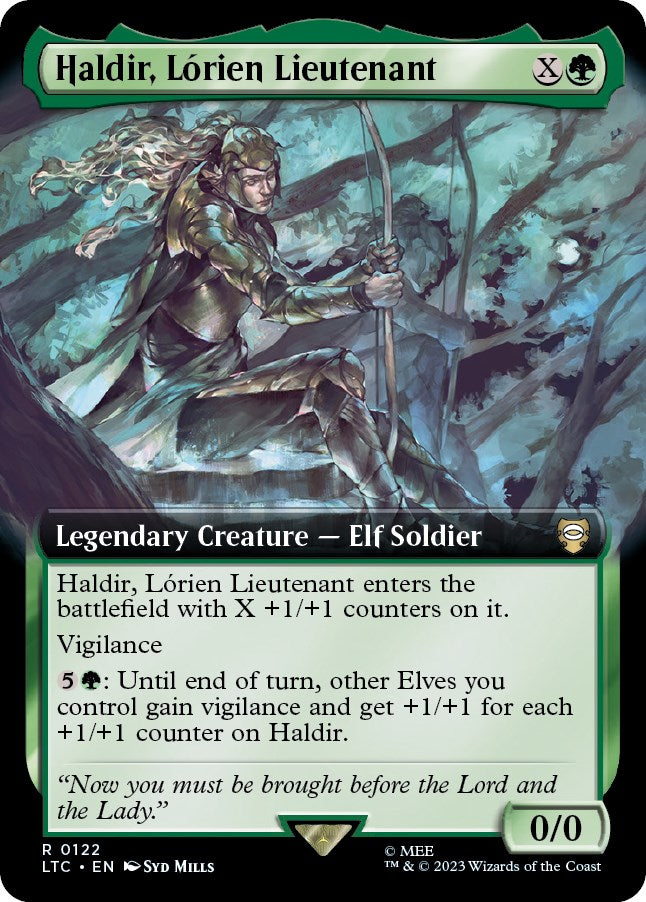 Haldir, Lorien Lieutenant (Extended Art) [The Lord of the Rings: Tales of Middle-Earth Commander] | Black Swamp Games