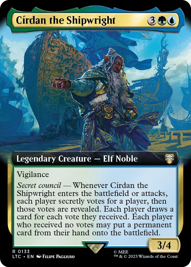 Cirdan the Shipwright (Extended Art) [The Lord of the Rings: Tales of Middle-Earth Commander] | Black Swamp Games