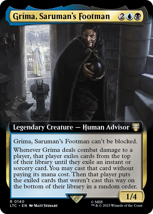 Grima, Saruman's Footman (Extended Art) [The Lord of the Rings: Tales of Middle-Earth Commander] | Black Swamp Games