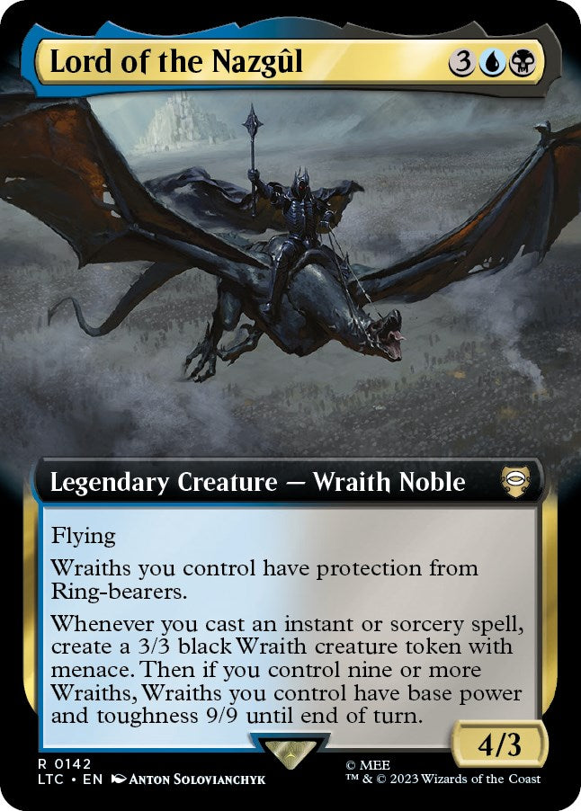 Lord of the Nazgul (Extended Art) [The Lord of the Rings: Tales of Middle-Earth Commander] | Black Swamp Games