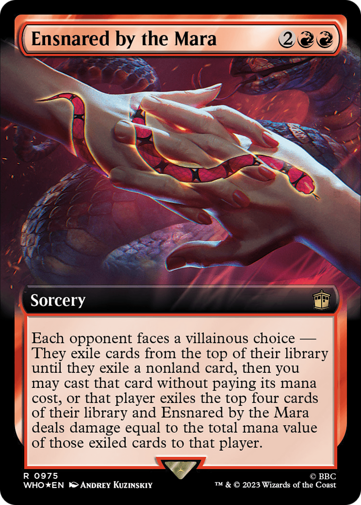 Ensnared by the Mara (Extended Art) (Surge Foil) [Doctor Who] | Black Swamp Games