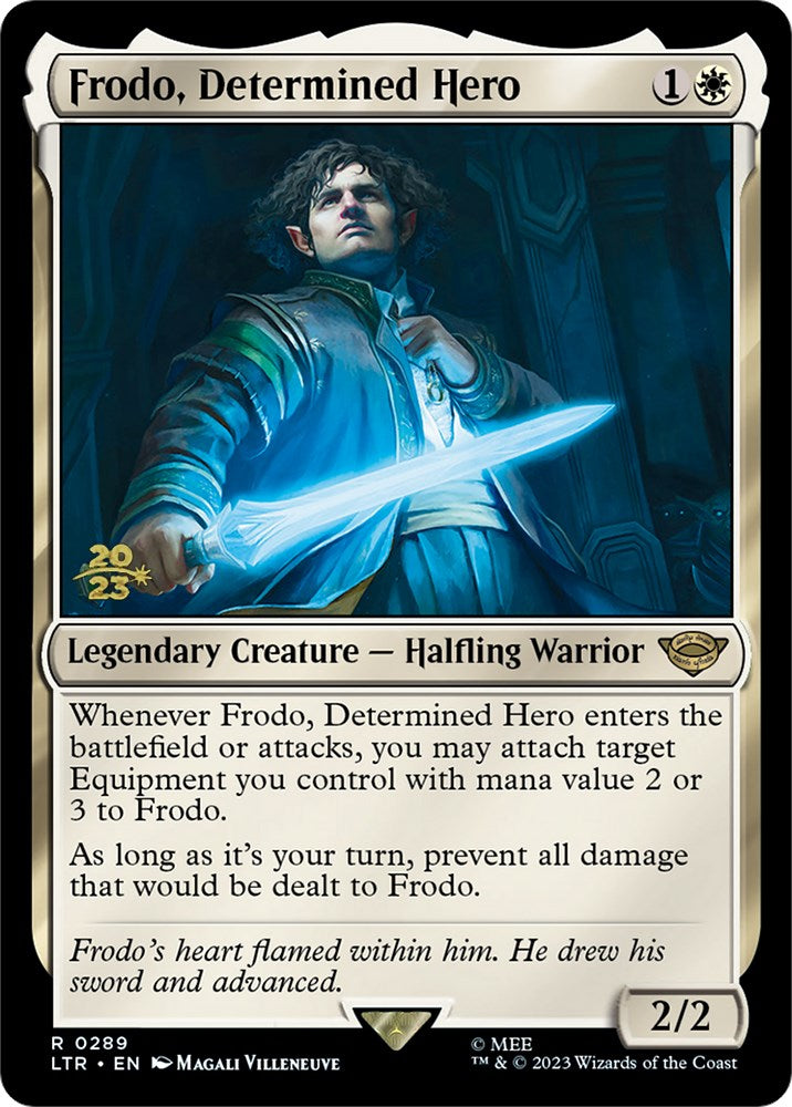 Frodo, Determined Hero [The Lord of the Rings: Tales of Middle-Earth Prerelease Promos] | Black Swamp Games