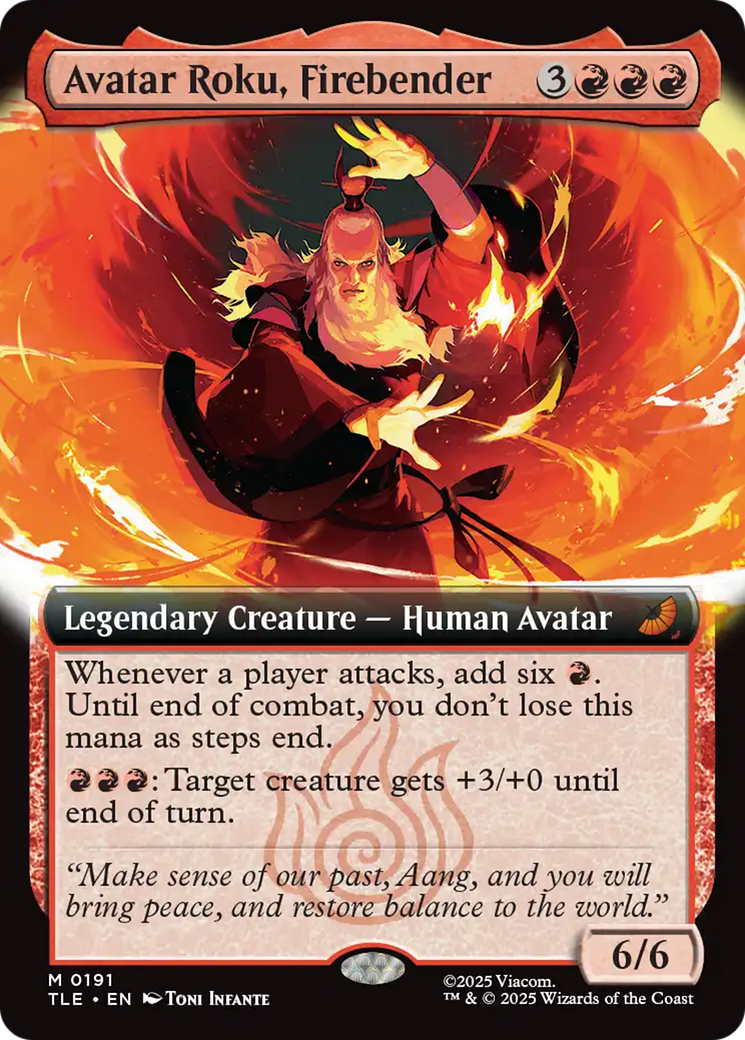 Avatar Roku, Firebender (Extended Art) [Avatar: The Last Airbender: Eternal-Legal] | Black Swamp Games