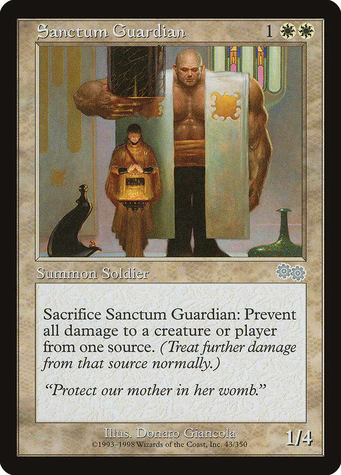 Sanctum Guardian [Urza's Saga] | Black Swamp Games
