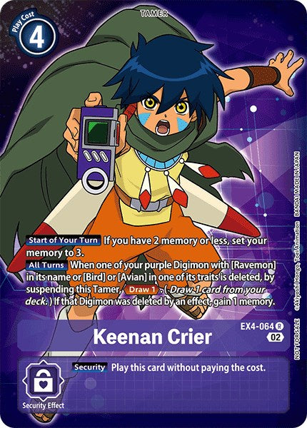 Keenan Crier [EX4-064] (Alternate Art) [Alternative Being Booster] | Black Swamp Games