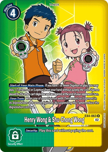 Henry Wong & Shu-Chong Wong [EX4-063] (Alternate Art) [Alternative Being Booster] | Black Swamp Games