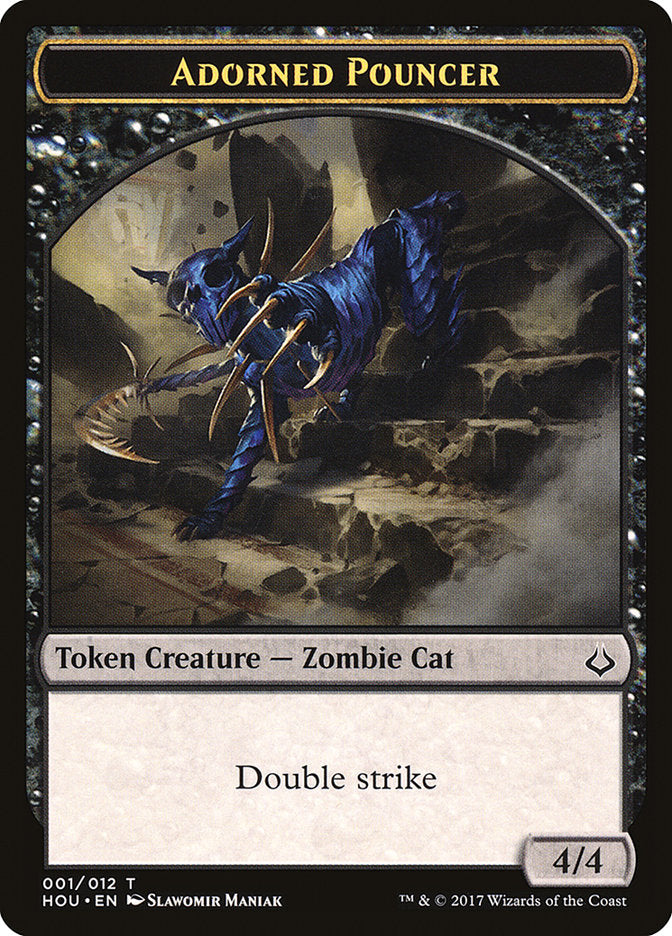 Adorned Pouncer Token [Hour of Devastation Tokens] | Black Swamp Games