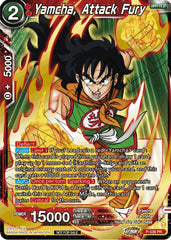 Yamcha, Attack Fury (Championship Selection Pack 2023 Vol.2) (Gold-Stamped Silver Foil) (P-536) [Tournament Promotion Cards] | Black Swamp Games