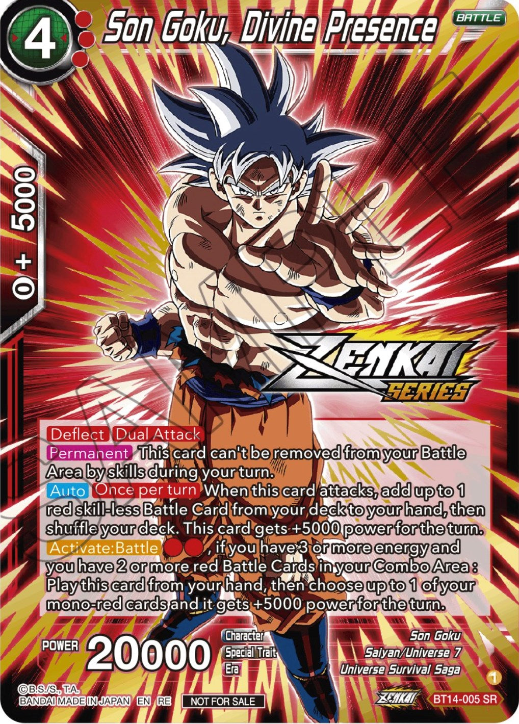 Son Goku, Divine Presence (Event Pack 12) (BT14-005) [Tournament Promotion Cards] | Black Swamp Games