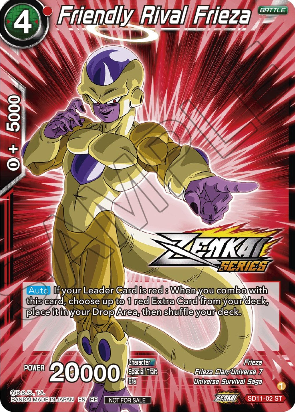 Friendly Rival Frieza (Event Pack 12) (SD11-02) [Tournament Promotion Cards] | Black Swamp Games