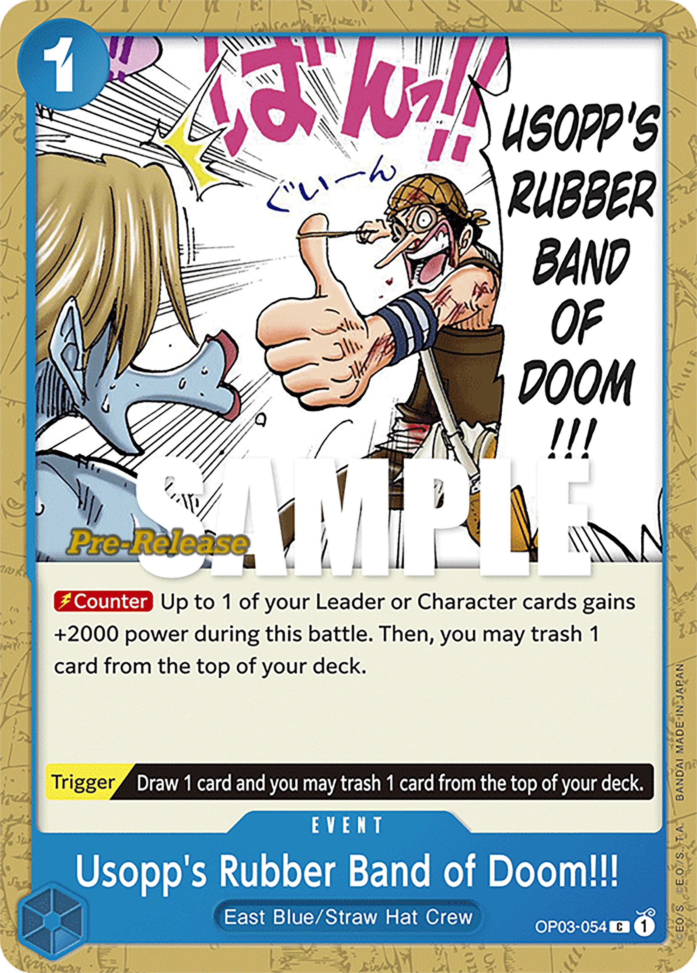 Usopp's Rubber Band of Doom!!! [Pillars of Strength Pre-Release Cards] | Black Swamp Games