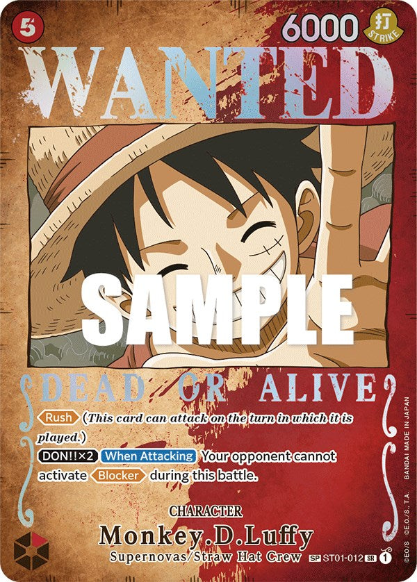 Monkey.D.Luffy (Wanted Poster) [Pillars of Strength] | Black Swamp Games