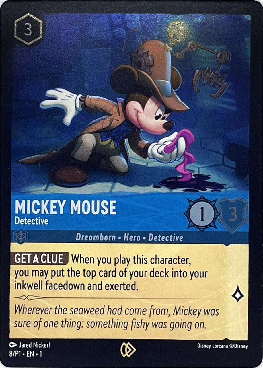 Mickey Mouse - Detective (8) [Promo Cards] | Black Swamp Games