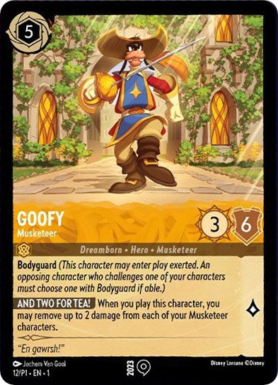 Goofy - Musketeer (12/P1) [Promo Cards] | Black Swamp Games