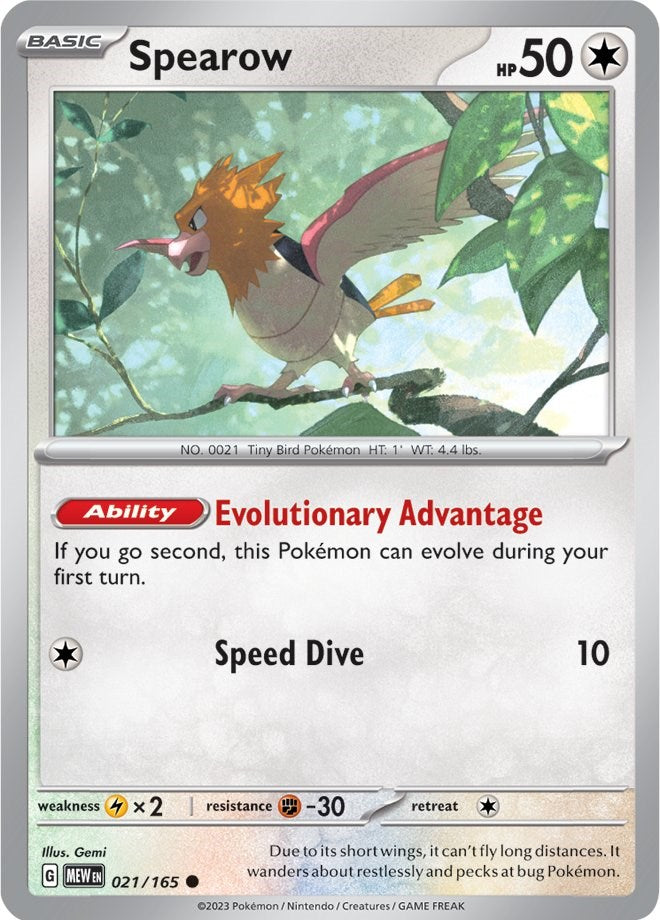 Spearow (021/165) [Scarlet & Violet: 151] | Black Swamp Games