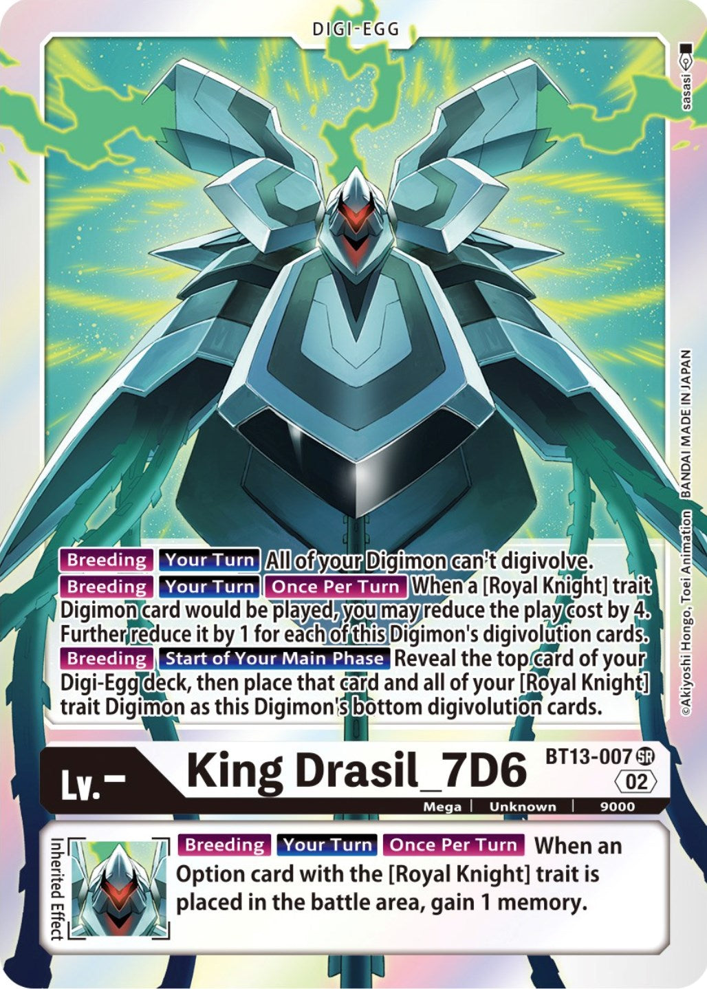 King Drasil_7D6 [BT13-007] [Versus Royal Knights Booster] | Black Swamp Games