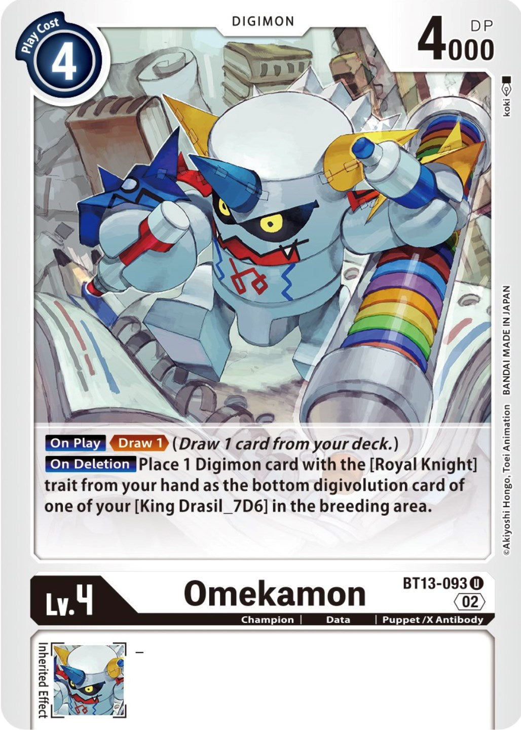 Omekamon [BT13-093] [Versus Royal Knights Booster] | Black Swamp Games