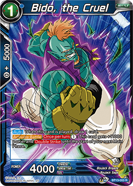 Bido, the Cruel (Rare) (BT13-053) [Supreme Rivalry] | Black Swamp Games