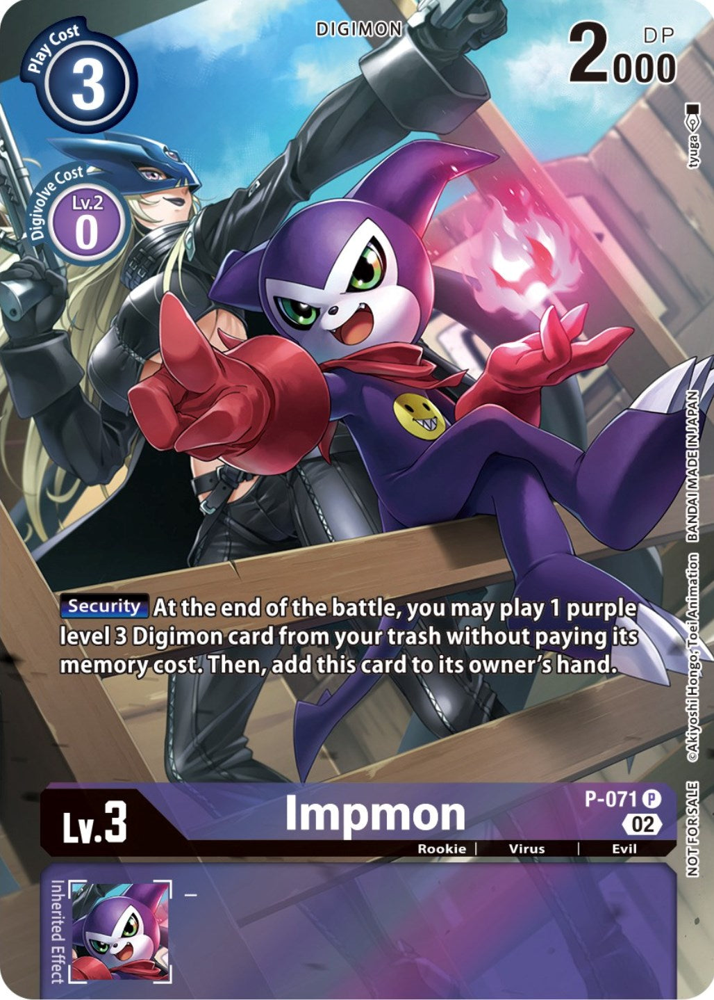 Impmon [P-071] (Official Tournament Pack Vol. 10) [Promotional Cards] | Black Swamp Games