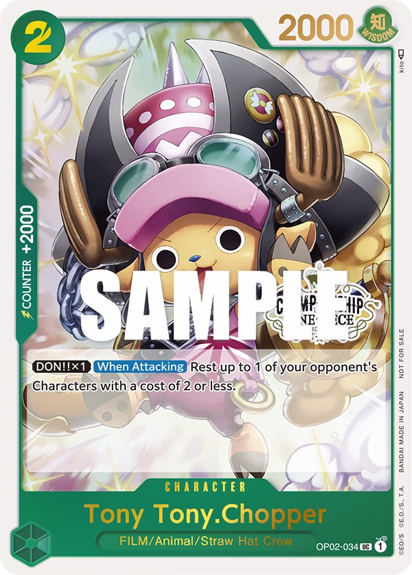 Tony Tony.Chopper (Store Championship Participation Pack) [One Piece Promotion Cards] | Black Swamp Games