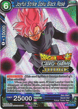 Joyful Strike Goku Black Rose (P-015) [Judge Promotion Cards] | Black Swamp Games