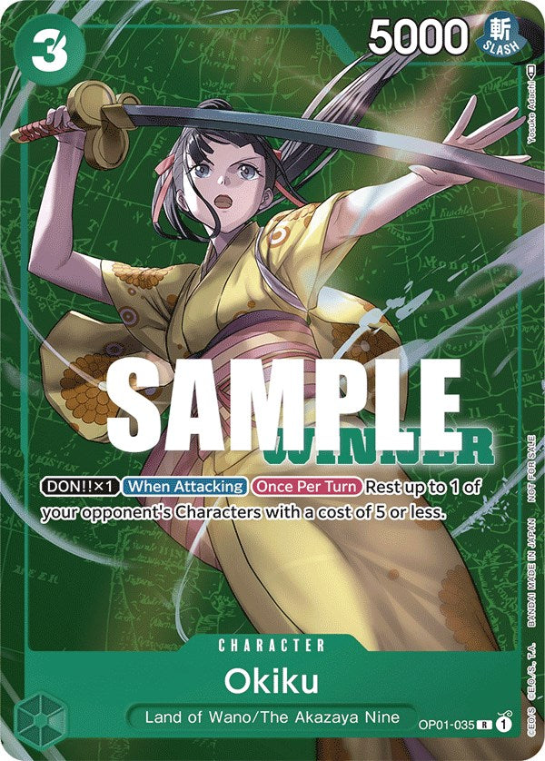 Okiku (Tournament Pack Vol. 4) [Winner] [One Piece Promotion Cards] | Black Swamp Games