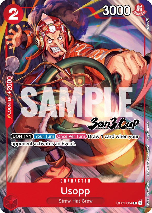 Usopp (3-on-3 Cup) [Participant] [One Piece Promotion Cards] | Black Swamp Games