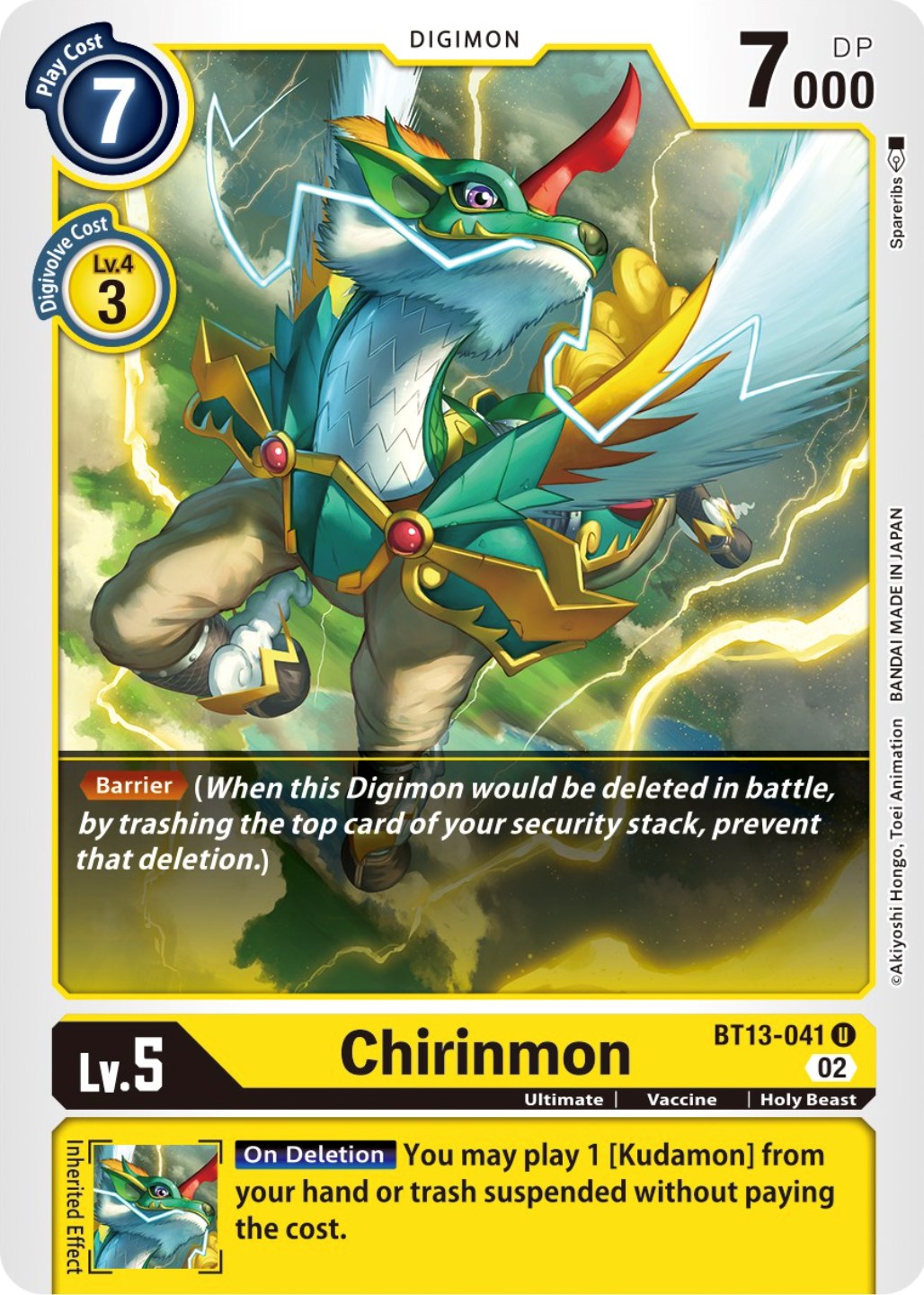 Chirinmon [BT13-041] [Versus Royal Knights Booster] | Black Swamp Games